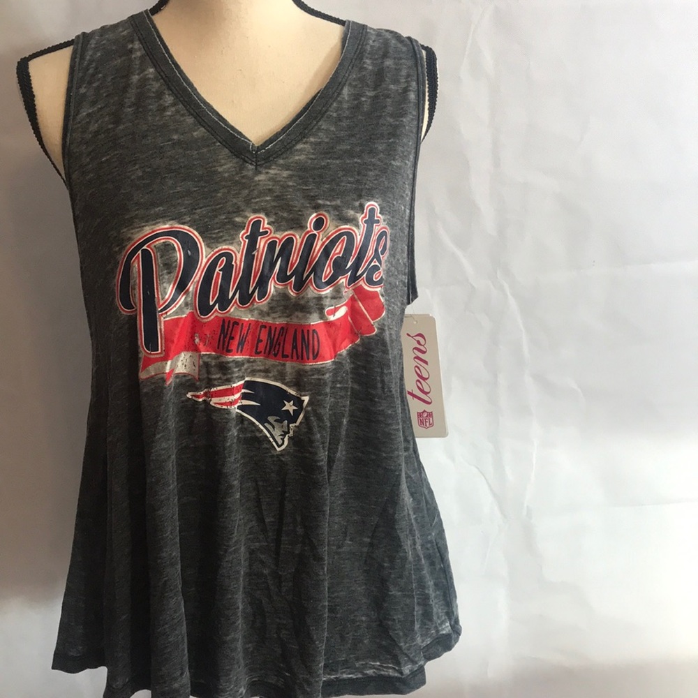 Teen Girl NFL Football Tank Top NEW Patriots